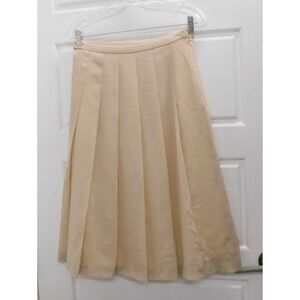 ROBERTA DI CAMERINO Beige Pleated‎ Skirt 28 waist